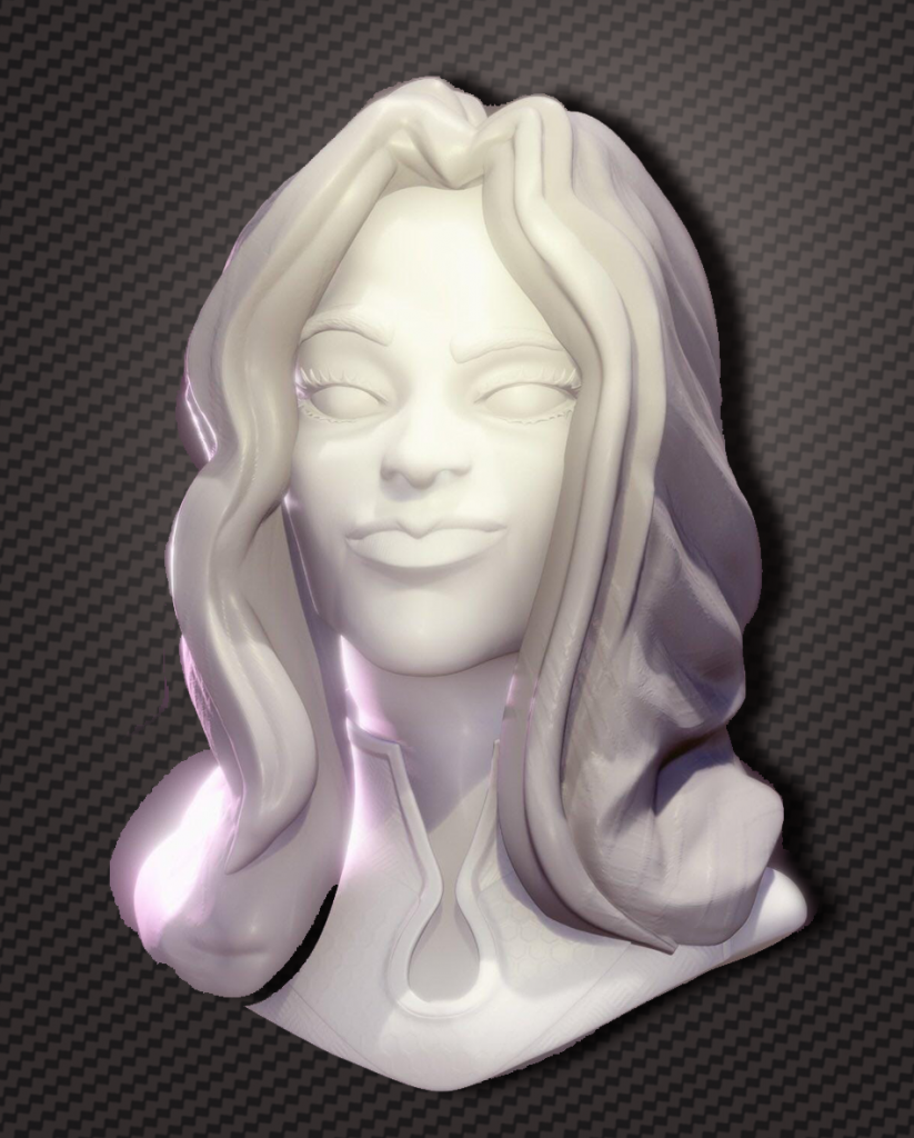 Portrait femme 3d